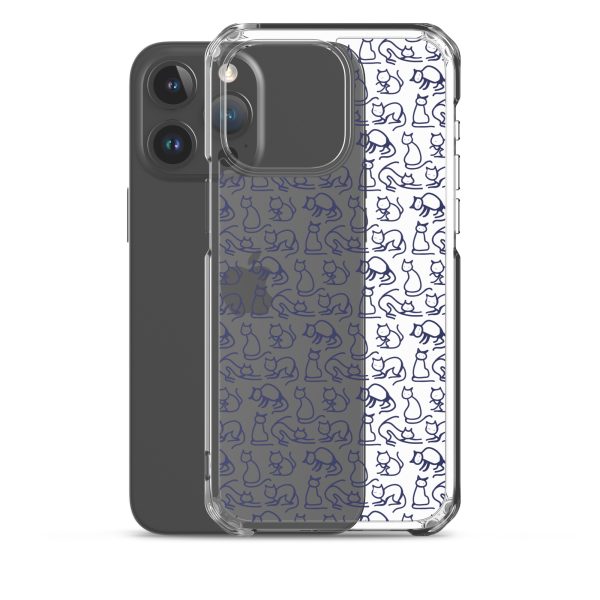 Simple Cat Outlines iPhone Clear Case