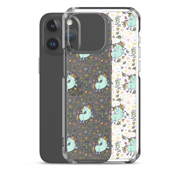 Hand-Drawn Unicorn iPhone Clear Case