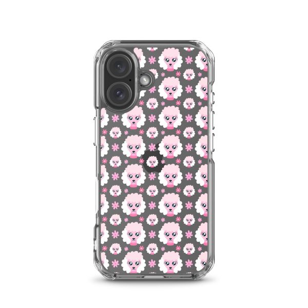 Pink Poodle iPhone Clear Case