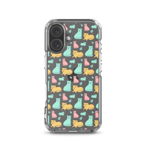 clear-case-for-iphone-iphone-16-case-on-phone-6a1d6df614d2d.jpg Cat Cute Colorful iPhone Clear Case