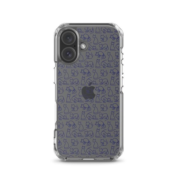Simple Cat Outlines iPhone Clear Case