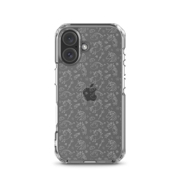 Unicorn Outline Drawing iPhone Clear Case