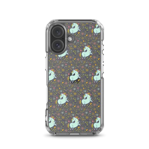 Hand-Drawn Unicorn iPhone Clear Case