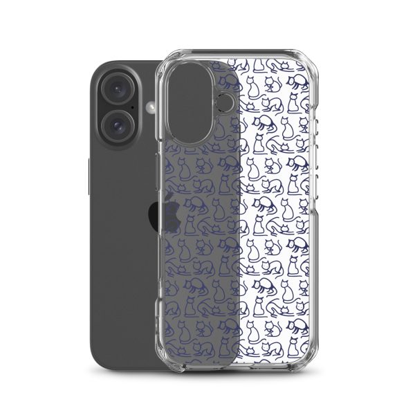 Simple Cat Outlines iPhone Clear Case