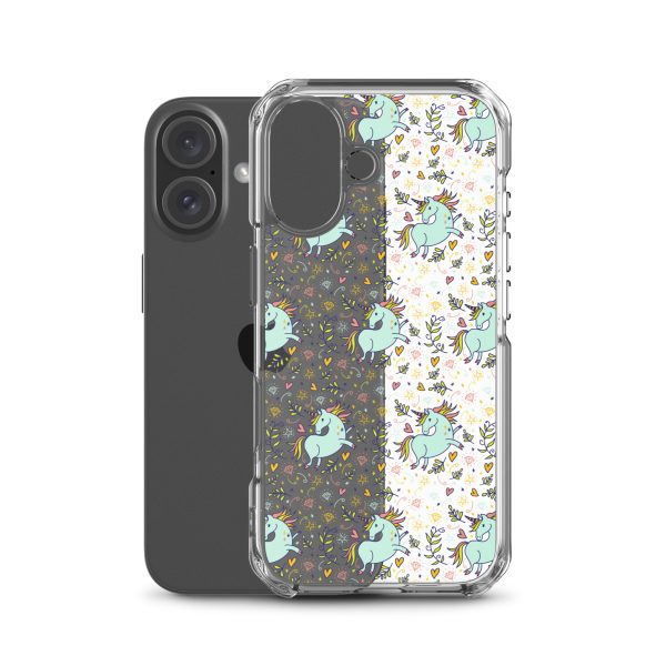 Hand-Drawn Unicorn iPhone Clear Case