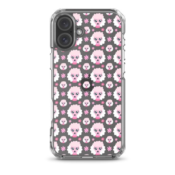 Pink Poodle iPhone Clear Case