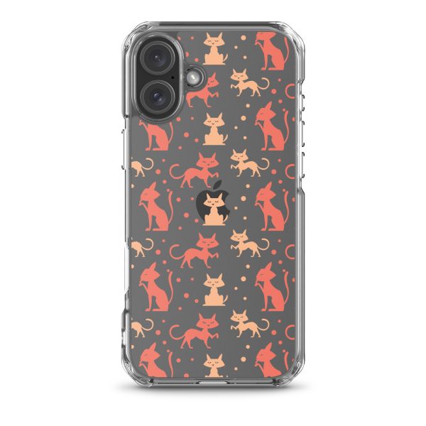 clear-case-for-iphone-iphone-16-plus-case-on-phone-6a1d6f4308891.jpg Cat Silhouettes Seamless iPhone Clear Case