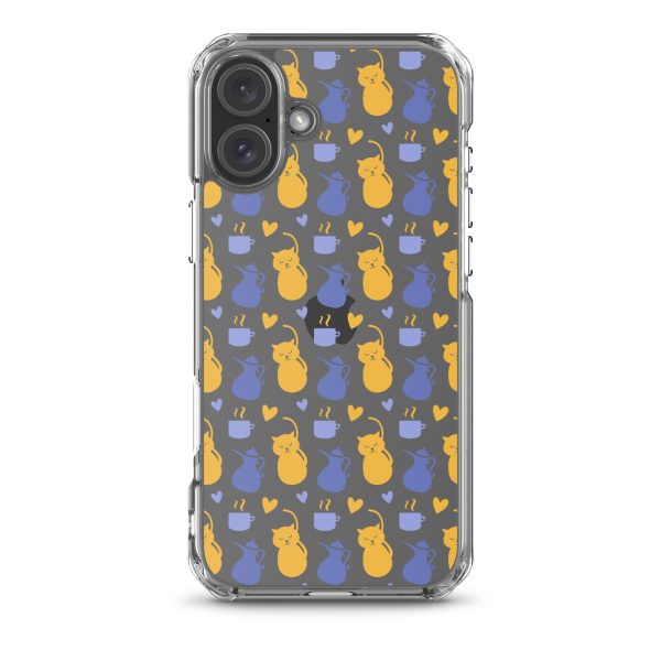 clear-case-for-iphone-iphone-16-plus-case-on-phone-6a1d6fec16de5.jpg Tea and Cat iPhone Clear Case