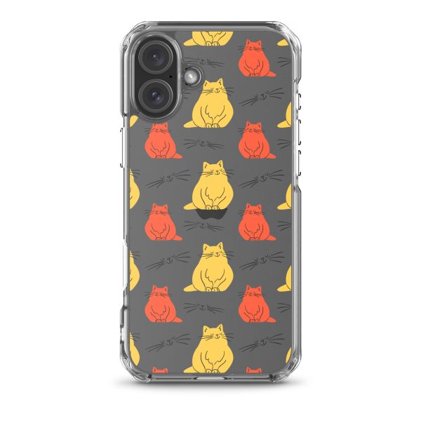 clear-case-for-iphone-iphone-16-plus-case-on-phone-6a1d70b94aad0.jpg Abstract Colorful Cats iPhone Clear Case