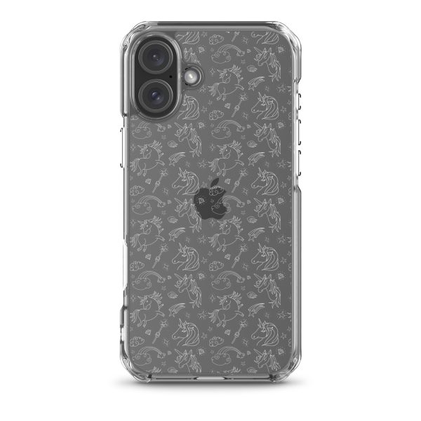 Unicorn Outline Drawing iPhone Clear Case