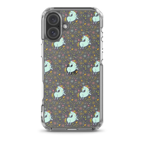 Hand-Drawn Unicorn iPhone Clear Case