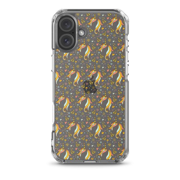 Unicorn Doodle iPhone Clear Case