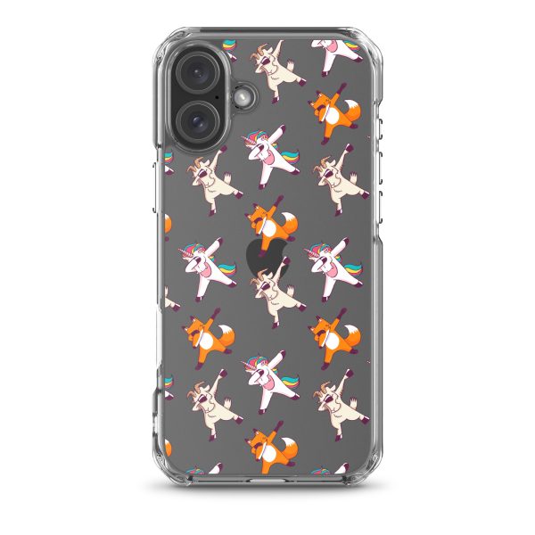 Dabbing Animals iPhone Clear Case
