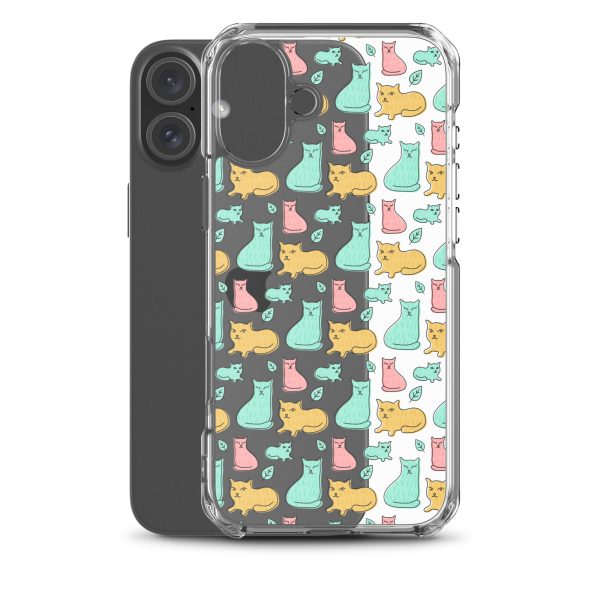 clear-case-for-iphone-iphone-16-plus-case-with-phone-6a1d6df6148f3.jpg Cat Cute Colorful iPhone Clear Case