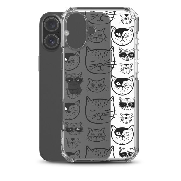 Cartoonish Cat iPhone Clear Case