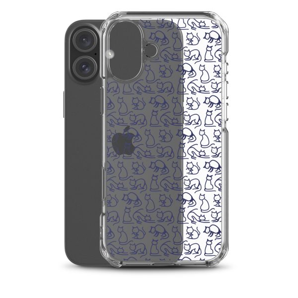 Simple Cat Outlines iPhone Clear Case