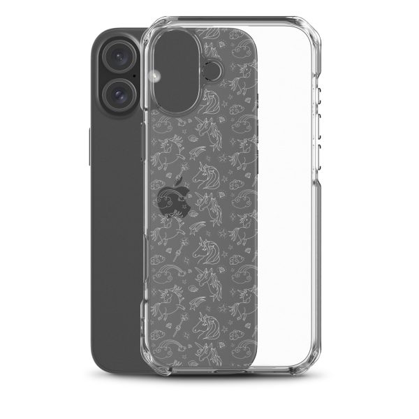 Illustrated Unicorn iPhone Clear Case