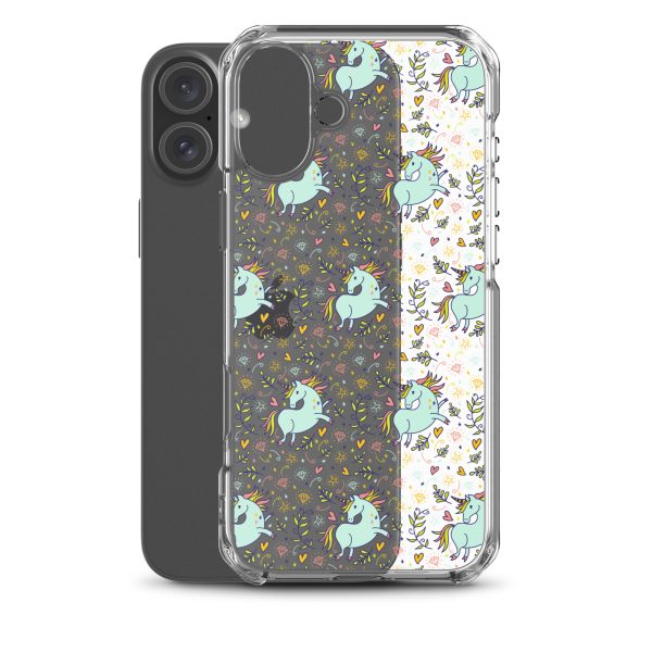 Hand-Drawn Unicorn iPhone Clear Case