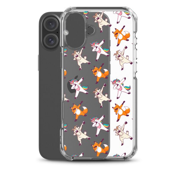 Dabbing Animals iPhone Clear Case