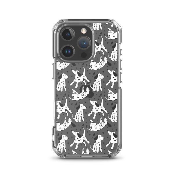 clear-case-for-iphone-iphone-16-pro-case-on-phone-6a1d69ff6eea9.jpg Dalmatian Dog iPhone Clear Case