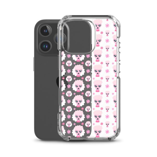 Pink Poodle iPhone Clear Case