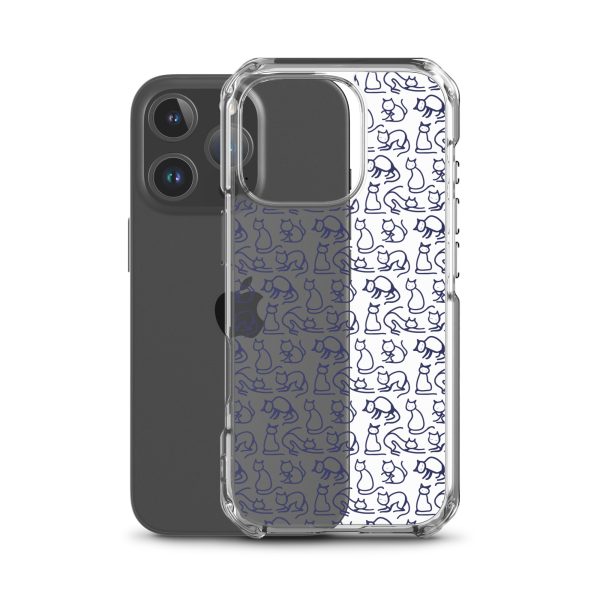 Simple Cat Outlines iPhone Clear Case