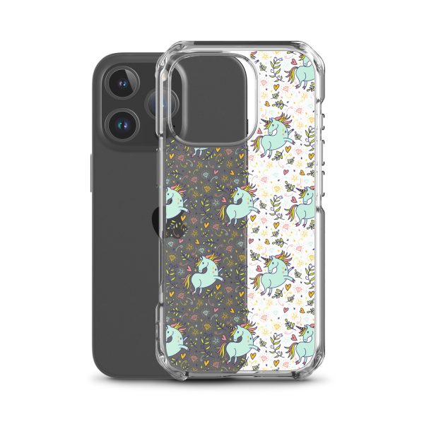 Hand-Drawn Unicorn iPhone Clear Case