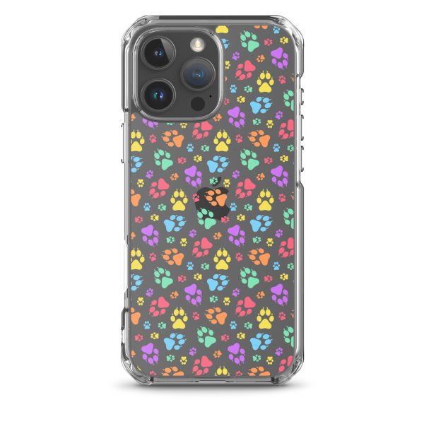 clear-case-for-iphone-iphone-16-pro-max-case-on-phone-6a1d6b394e4a1.jpg Puppy Paw Prints iPhone Clear Case