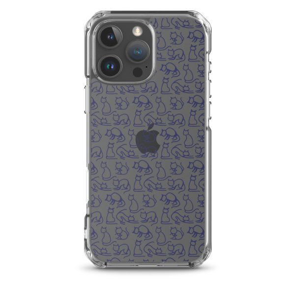 Simple Cat Outlines iPhone Clear Case