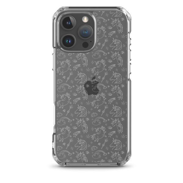 Illustrated Unicorn iPhone Clear Case
