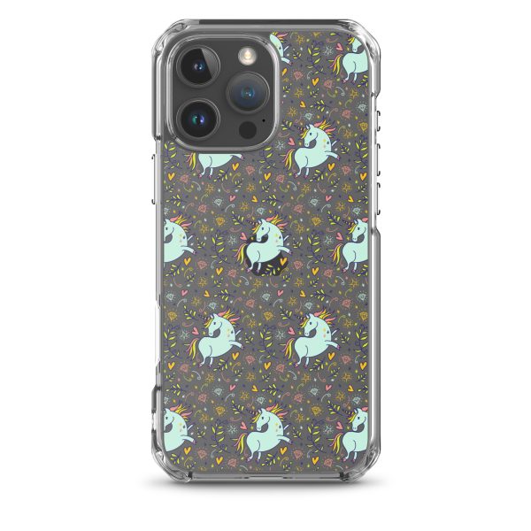 Hand-Drawn Unicorn iPhone Clear Case