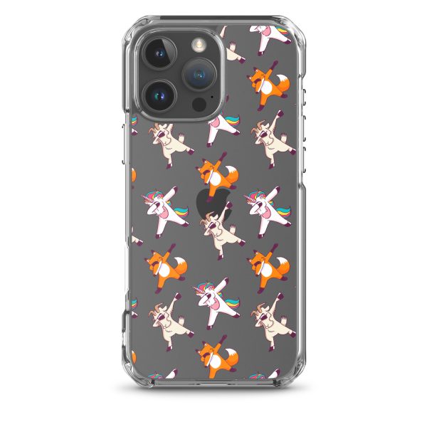 Dabbing Animals iPhone Clear Case