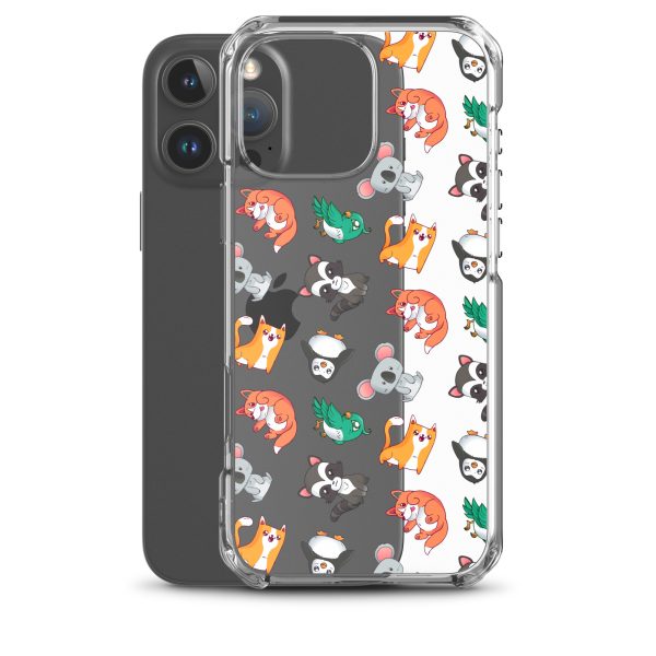 Cute Cartoon Animals iPhone Clear Case