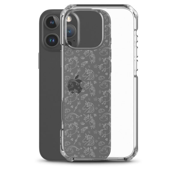 Unicorn Outline Drawing iPhone Clear Case