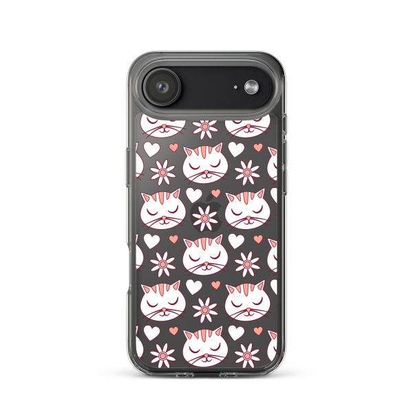 clear-case-for-iphone-iphone-17-air-case-on-phone-6a1d6d62f31eb.jpg Cat Flowers and Hearts iPhone Clear Case