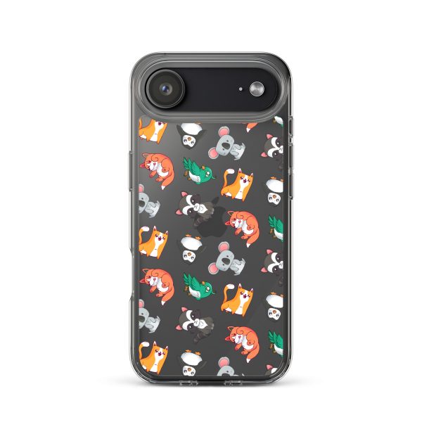 Cute Cartoon Animals iPhone Clear Case