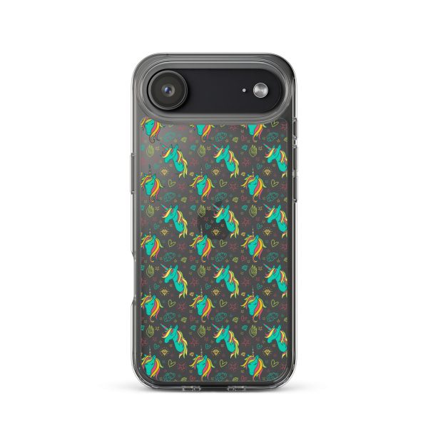 Colorful Unicorn Drawings iPhone Clear Case