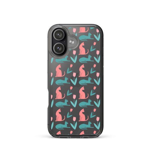 clear-case-for-iphone-iphone-17-case-on-phone-6a1d6dc356d44.jpg Cat Silhouettes iPhone Clear Case