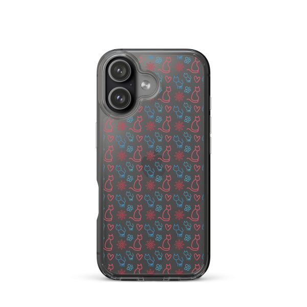 clear-case-for-iphone-iphone-17-case-on-phone-6a1d6fc0b1507.jpg Cats and Flowers Doodle iPhone Clear Case