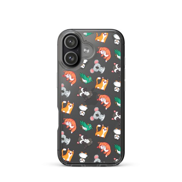 Cute Cartoon Animals iPhone Clear Case