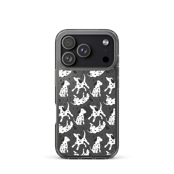 clear-case-for-iphone-iphone-17-pro-case-on-phone-6a1d69ff6f0f9.jpg Dalmatian Dog iPhone Clear Case
