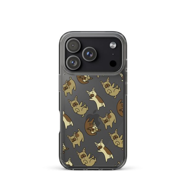 clear-case-for-iphone-iphone-17-pro-case-on-phone-6a1d6c02199c9.jpg French Bulldog iPhone Clear Case
