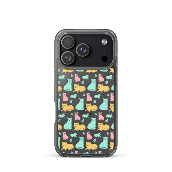 clear-case-for-iphone-iphone-17-pro-case-on-phone-6a1d6df614feb.jpg Cat Cute Colorful iPhone Clear Case