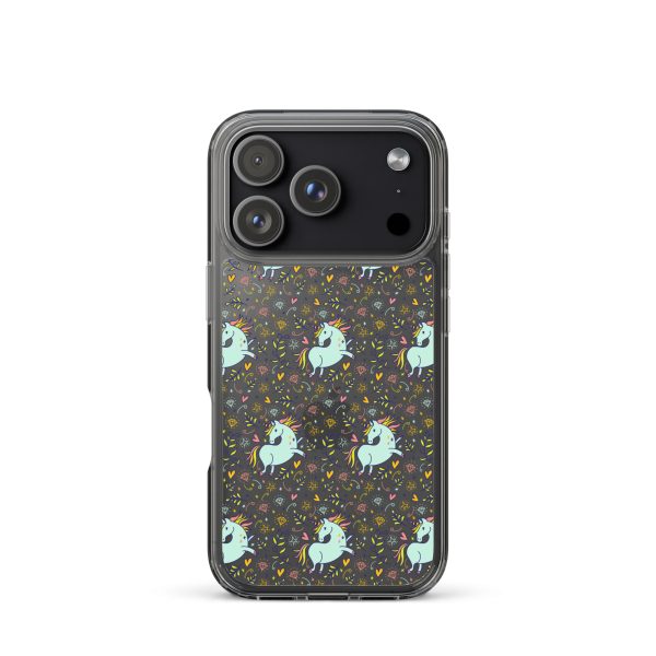 Hand-Drawn Unicorn iPhone Clear Case
