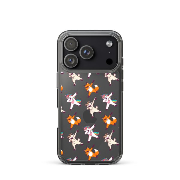 Dabbing Animals iPhone Clear Case