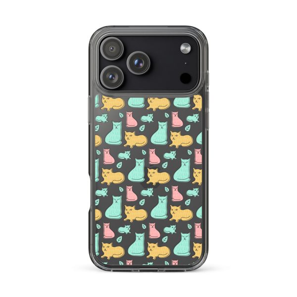 clear-case-for-iphone-iphone-17-pro-max-case-on-phone-6a1d6df614f59.jpg Cat Cute Colorful iPhone Clear Case