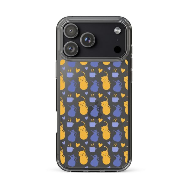clear-case-for-iphone-iphone-17-pro-max-case-on-phone-6a1d6fec171b6.jpg Tea and Cat iPhone Clear Case
