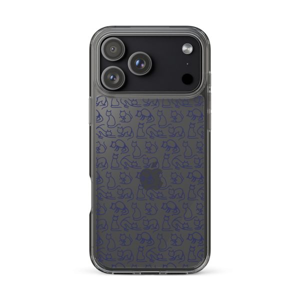 Simple Cat Outlines iPhone Clear Case
