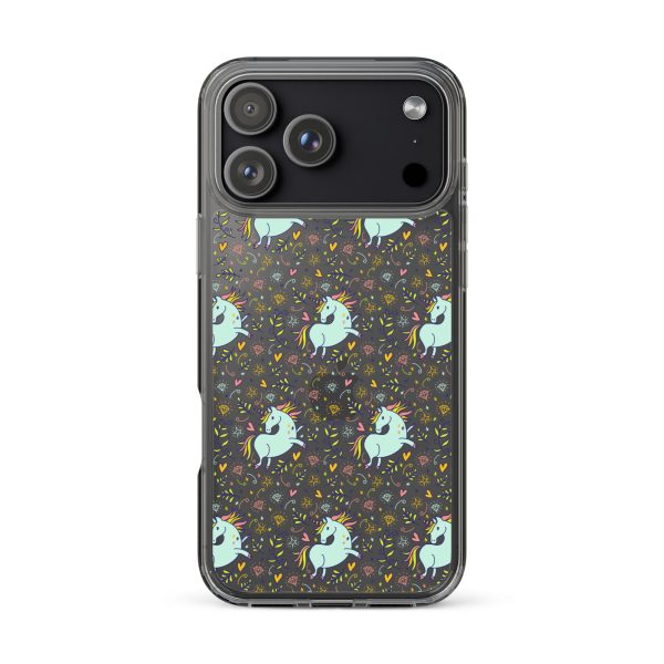 Hand-Drawn Unicorn iPhone Clear Case