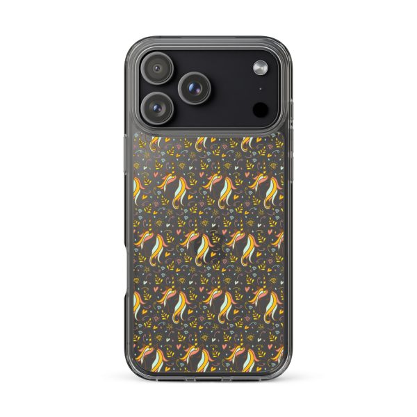 Unicorn Doodle iPhone Clear Case